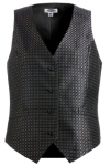 Edwards 7396 Edwards Ladies' Grid Brocade Vest