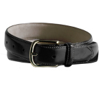 Edwards Leather Dress Belt With Brass Buckle