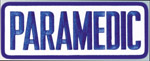  Premier Emblem E1725 4 X 11 Paramedic Patch