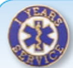 Premier Emblem FDEMSSERVICEPINS 3/4 FIRE/EMS Years of Service Pins